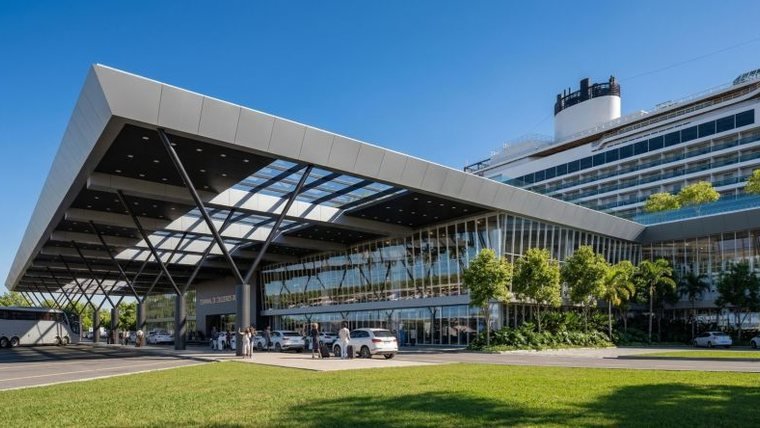 Perspectiva do novo terminal apresentada nos Estados Unidos